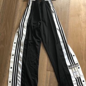 Adidas tear away/button track pants